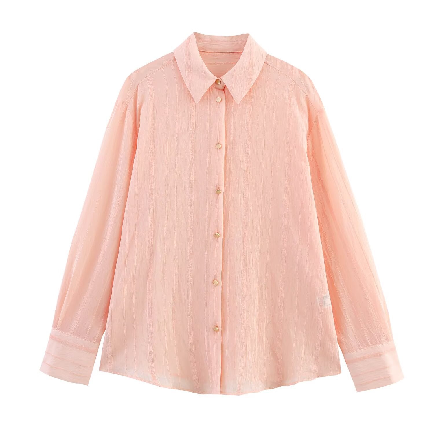 Splicing workwear long sleeved shirt men's loose casual shirt